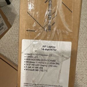 HP Laptop with Silver and Black Design